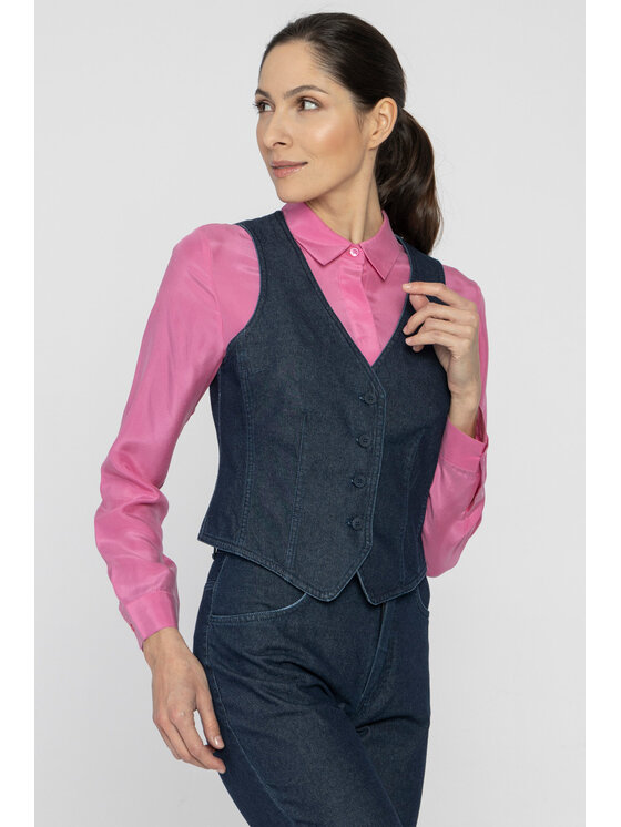 Deni Cler Milano Deni Cler Milano Marynarka W-DC-4002-D2-H8-56-1 Granatowy Regular Fit