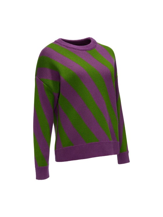La Mania La Mania Maglione TWISTY 2 Viola Classic Fit