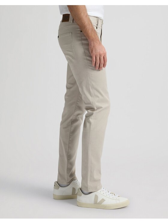 Lee Lee Spodnie materiałowe Slim Fit MVP XM Extreme Motion Beżowy Slim Fit