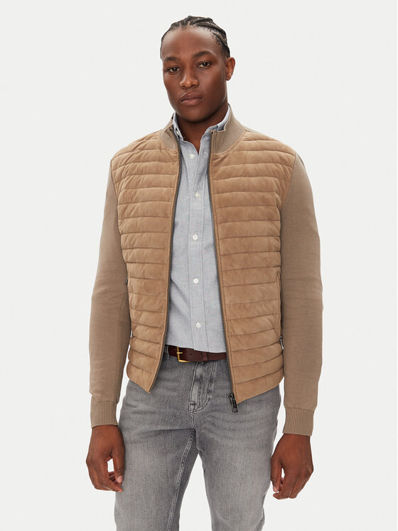 Milestone Milestone Nahkjope MSTurner 531624 60705 Beež Regular Fit