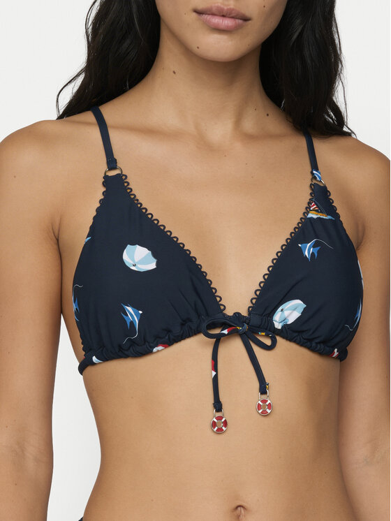 Seafolly Seafolly Vrchný diel bikín Beach Club 31474-303 Tmavomodrá
