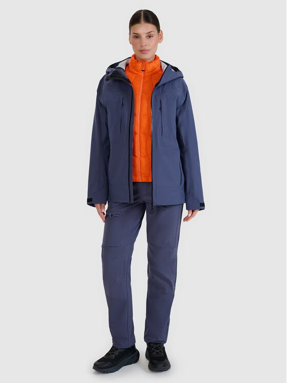 4F 4F Outdoorová bunda 4FWSS25TTJAF700-22S Čierna Regular Fit
