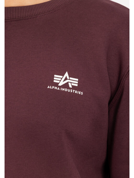 Alpha Industries Alpha Industries Bluza Basic Small Logo Sweatshirt Czerwony Regular Fit