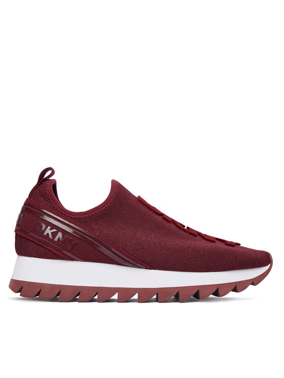 DKNY DKNY Sneakersy Abbi Logo Slip-On K3502004 Bordowy