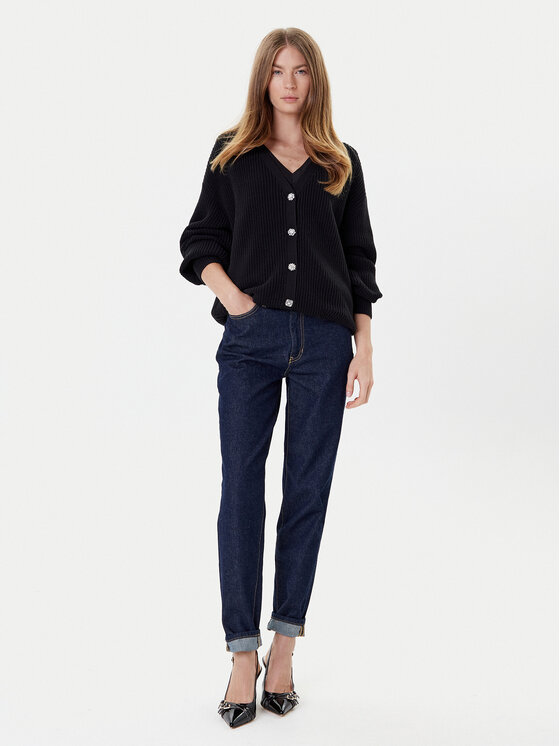 Guess Guess Kardiganas W5YR06 Z3OO0 Juoda Regular Fit