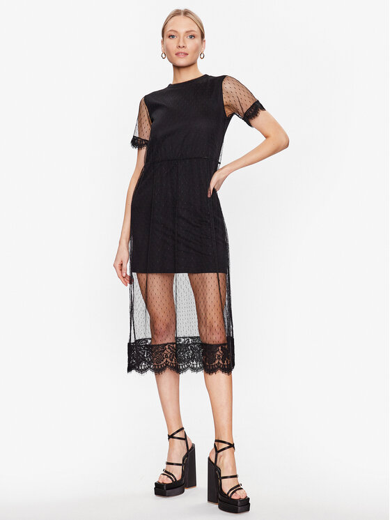 TWINSET TWINSET Літня сукня 231TT2160 Чорний Regular Fit