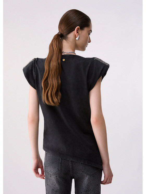 Liu Jo Liu Jo T-shirt WF6245JS923L9355 Grigio Regular Fit
