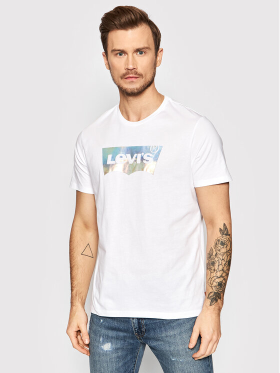 T-shirt Graphic Crewneck 22491-1047 Bianco Regular...