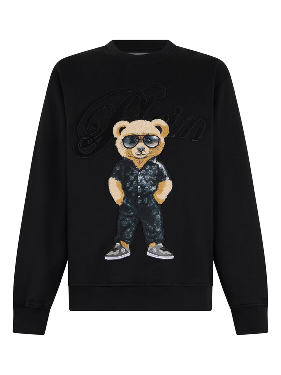 PHILIPP PLEIN PHILIPP PLEIN Bluza 29169 Czarny Regular Fit