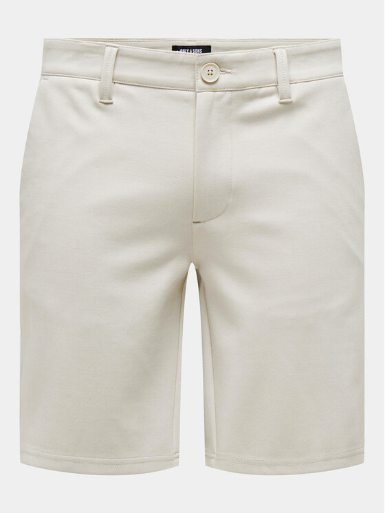 Only & Sons Only & Sons Шорти от плат Mark 22018667 Екрю Regular Fit