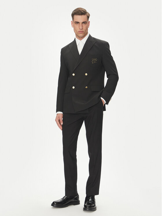 KARL LAGERFELD KARL LAGERFELD Sakoi 155102 552037 Crna Slim Fit