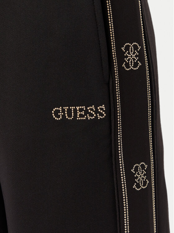 Guess Guess Παντελόνι φόρμας V5BB23 KCX22 Μαύρο Wide Leg
