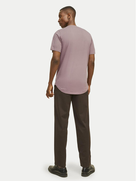 Jack&Jones Jack&Jones T-shirt Jjenoa 12113648 Ružičasta Long Line Fit
