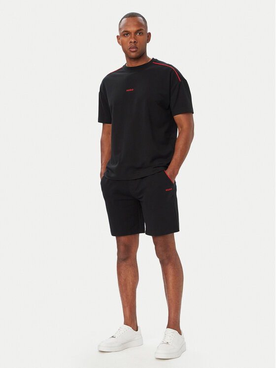 HUGO HUGO Marškinėliai Noah 50566159 Juoda Regular Fit