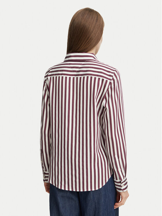 Tommy Hilfiger Tommy Hilfiger Krekls Fliud WW0WW52927 Bordo Regular Fit