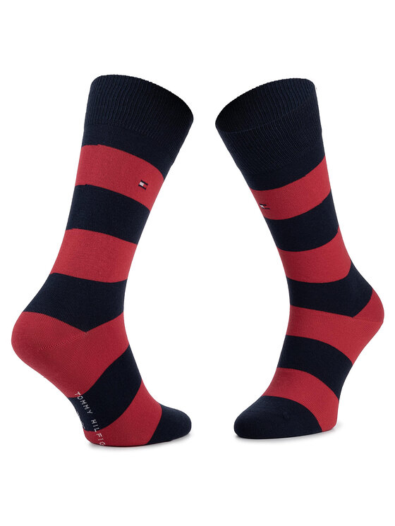 Tommy Hilfiger Tommy Hilfiger 2 pár hosszú szárú férfi zokni 342021001 Sötétkék