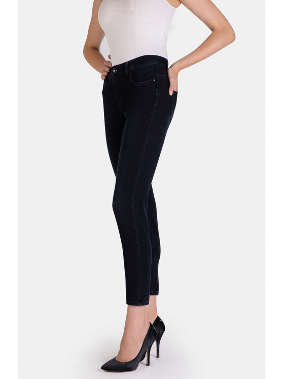 RJ Rocks Jeans RJ Rocks Jeans Jeansy Pamela Granatowy Slim Leg