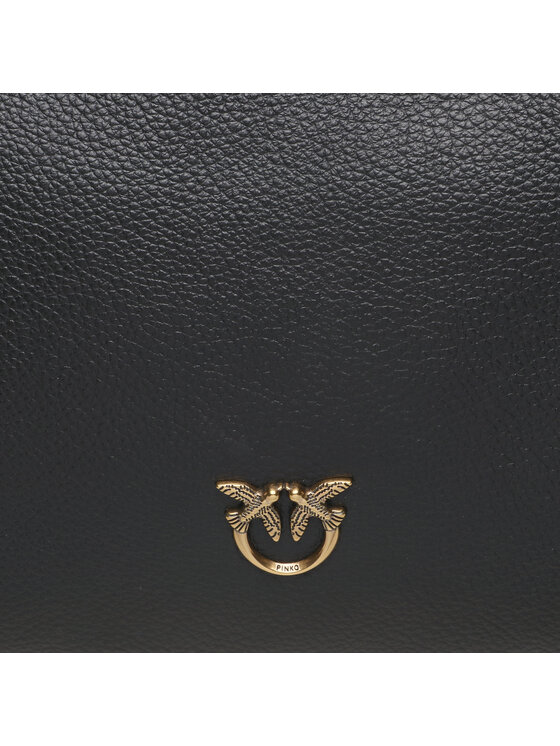 PINKO Pinko Ročna torba Leaf Hobo Classic AI 23-24 PLTT 101442 A158 Črna