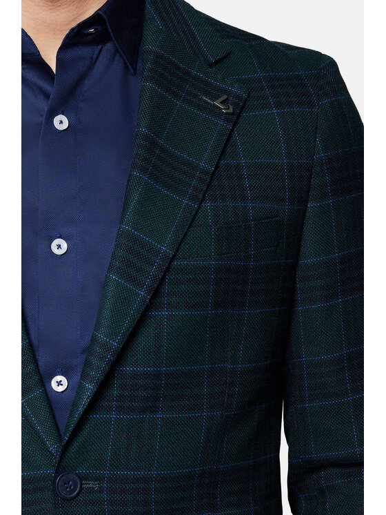 Lancerto Lancerto Marynarka Monahans MA131124000001 Zielony Slim Fit