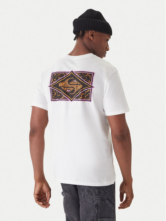 Quiksilver Quiksilver T-krekls Evo Youth Crisis EQYZT08192 Balts Regular Fit