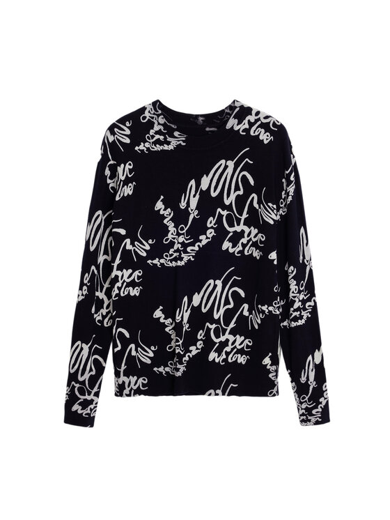 Desigual Desigual Pulover 25SWJF04 Negru Regular Fit