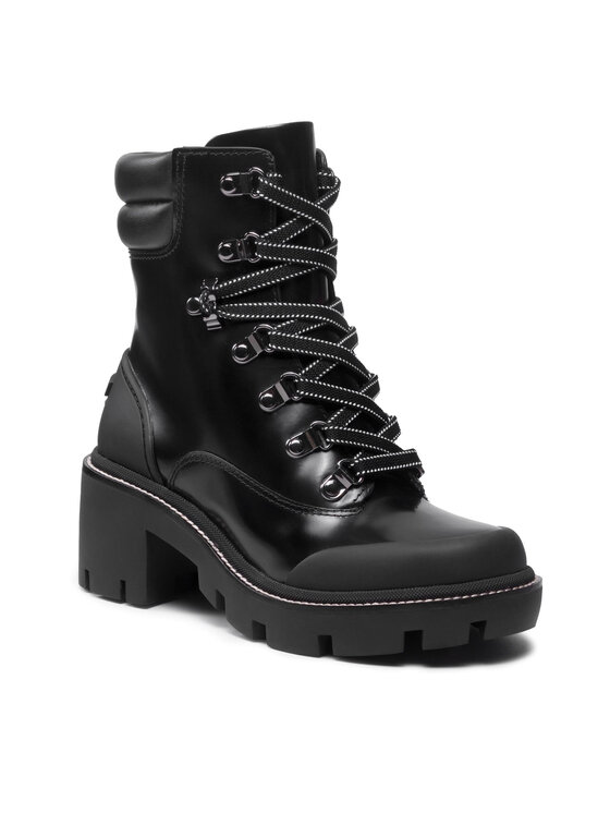 Tory Burch Tory Burch Īsie zābaki Lug Sole Hiker Ankle Boot 85304 Melns
