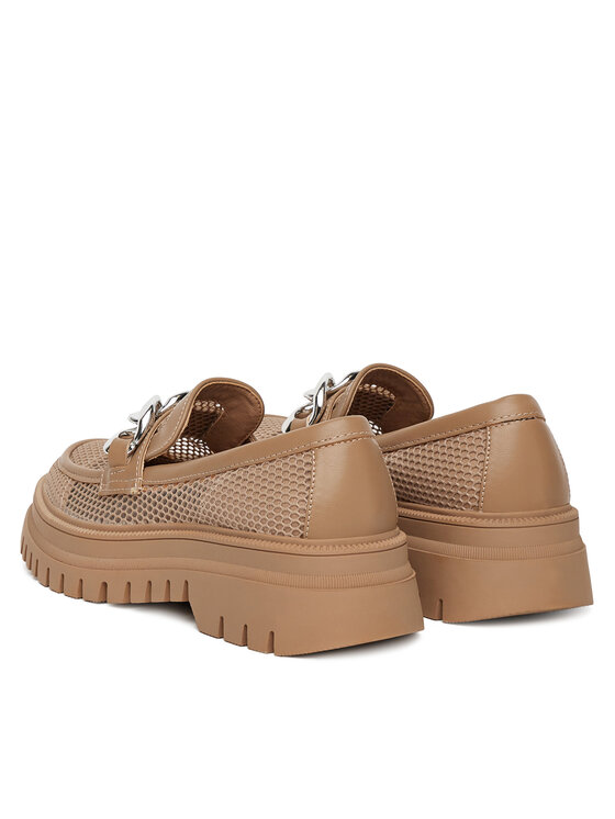 DeeZee DeeZee Loafersy 60062D-2 Brązowy