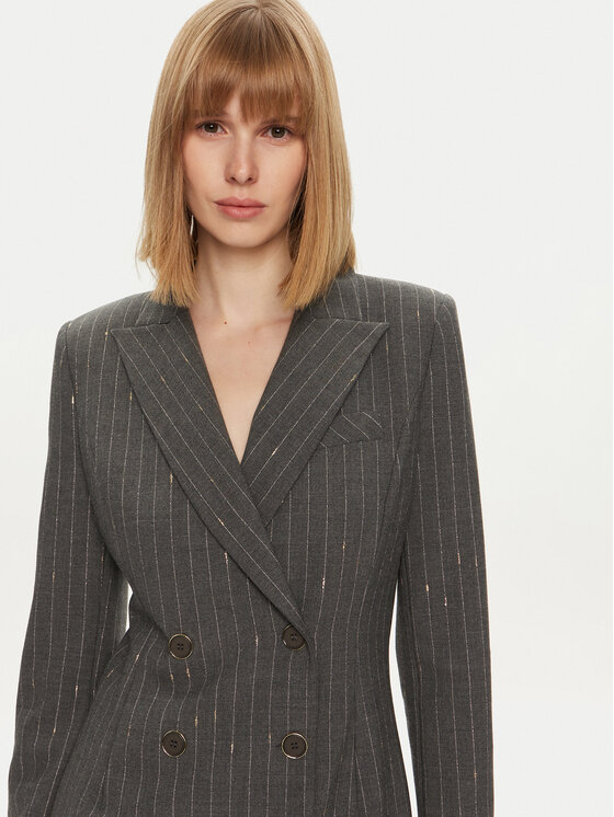 Simona Corsellini Simona Corsellini Ежедневна рокля A24CPAB028 Сив Regular Fit