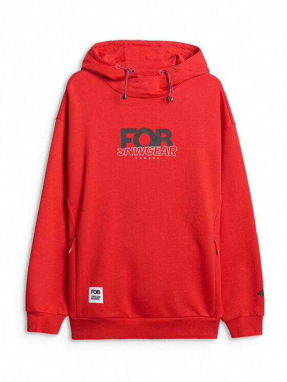 4F 4F Bluza FOB Czerwony Loose Fit