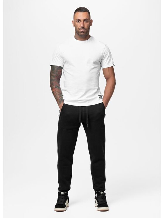 PITBULL PITBULL Spodnie dresowe SMALL LOGO HD Czarny Regular Fit