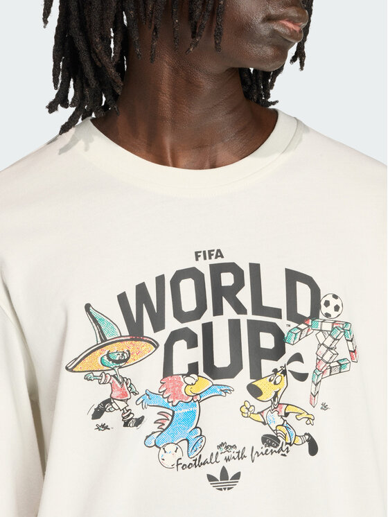 adidas adidas Koszulka techniczna FIFA World Cup 26™ Mascot Long Sleeve Biały Regular Fit