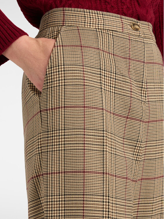 Elena Mirò Elena Mirò Spodnie materiałowe P057P100594N001 Bordowy Regular Fit