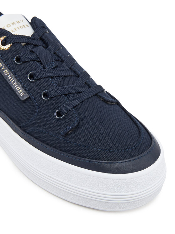 Tommy Hilfiger Tommy Hilfiger Snīkeri Essential Vulc Textile Sneaker FW0FW08323 Tumši zils