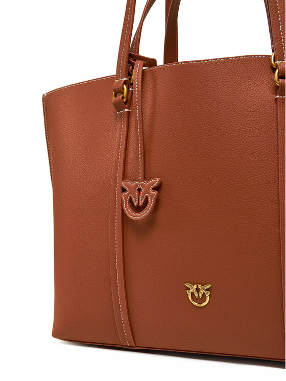 PINKO PINKO Ročna torba Carrie Shopper Big PE 25 PLTT 102832 A1LF Rjava