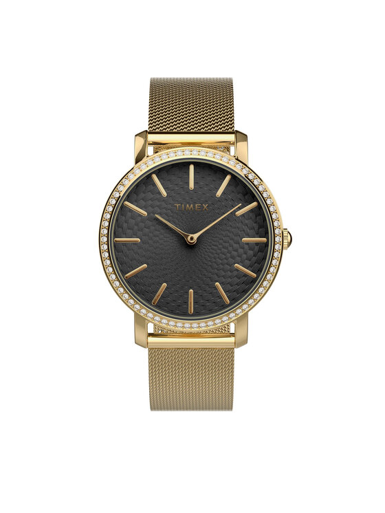 Timex Ročna ura City TW2V52300 Zlata