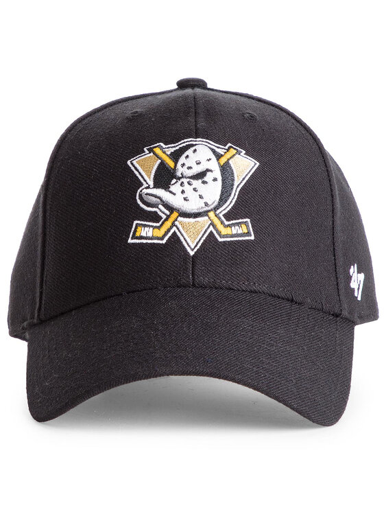 47 Brand 47 Brand Шапка с козирка Nhl Anaheim Ducks MVP25WBV Черен