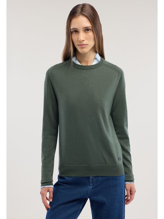 Trussardi Trussardi Sweter M0926001342N0A1 Zielony Regular Fit