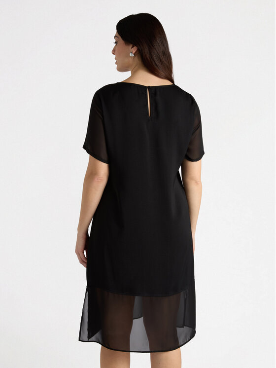 Fiorella Rubino Fiorella Rubino Vestito da giorno 7577T001602N033 Nero Regular Fit