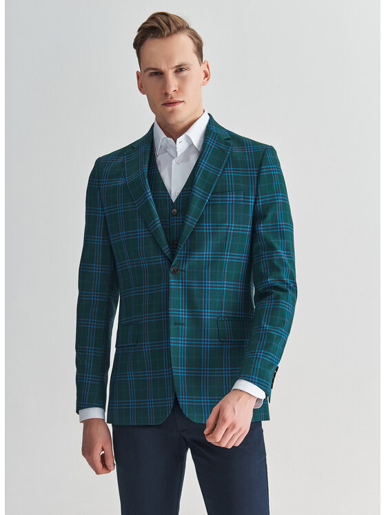 Pako Lorente Męska Marynarka, rozmiar 176.56, Zielona, P22SP-3X-006