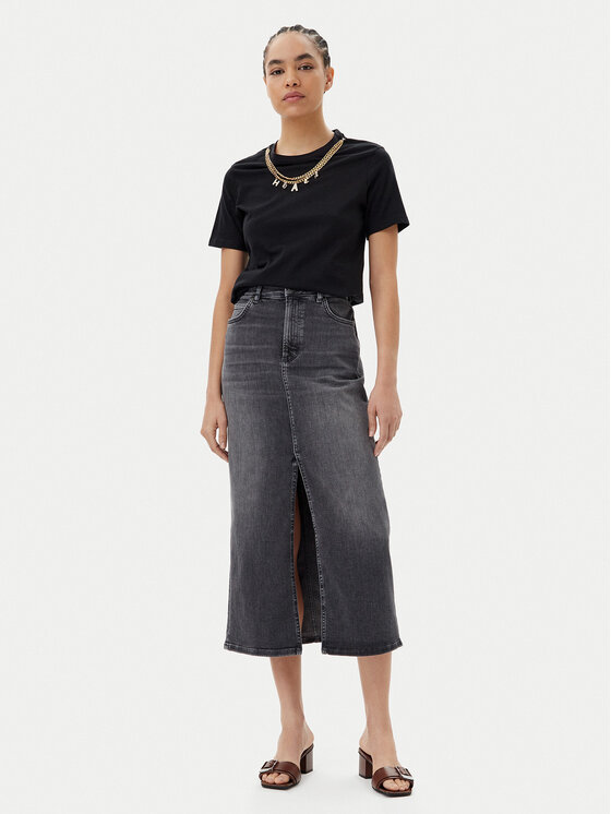 Silvian Heach Silvian Heach T-särk GPP25098TS Must Regular Fit