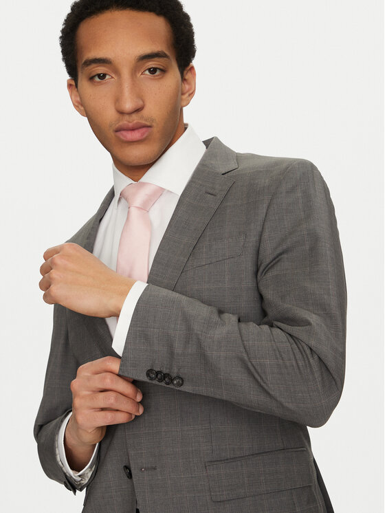 BOSS BOSS Garnitur H-Huge 50535023 Szary Slim Fit