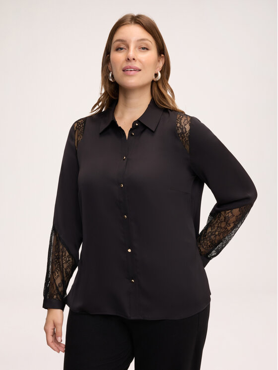 Fiorella Rubino Fiorella Rubino Camicia 5039T001573N033 Nero Regular Fit