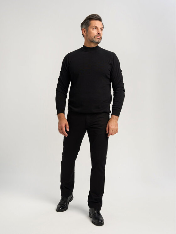 Willsoor Willsoor Sweter 71413 Czarny Regular Fit