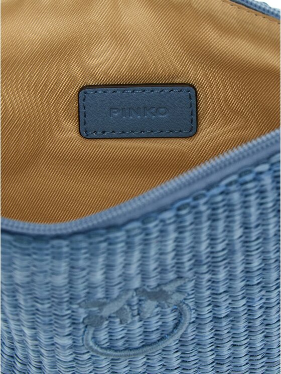 PINKO PINKO Torebka Blue Polypropylene Clutch Niebieski jasny