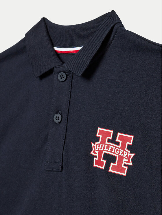 Tommy Hilfiger Tommy Hilfiger Polo KB0KB09029 Granatowy Regular Fit