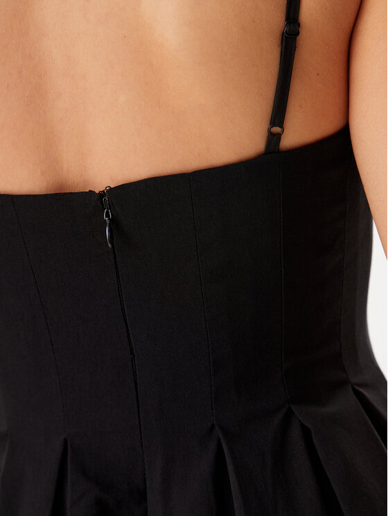 Guess Guess Kokteilinė suknelė W5GK61 WGMR2 Juoda Regular Fit