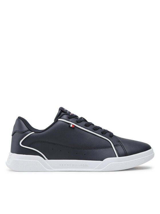 Tommy Hilfiger Snīkeri Lo Cup Leather FM0FM04429 Tumši zils