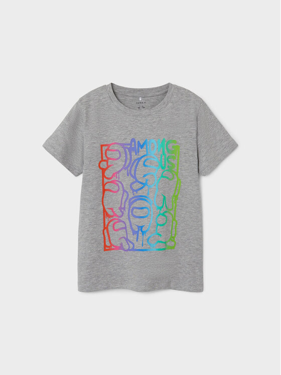NAME IT NAME IT T-shirt AMONGUS Jish 13225980 Siva Regular Fit