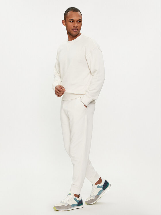 United Colors Of Benetton United Colors Of Benetton Spodnie dresowe 3J68UF00K Écru Regular Fit