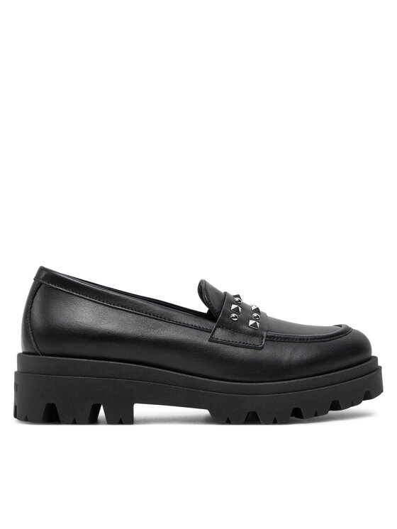TWINSET TWINSET лоуфъри с дебела подметка Mocassino 242GCJ024 Черен